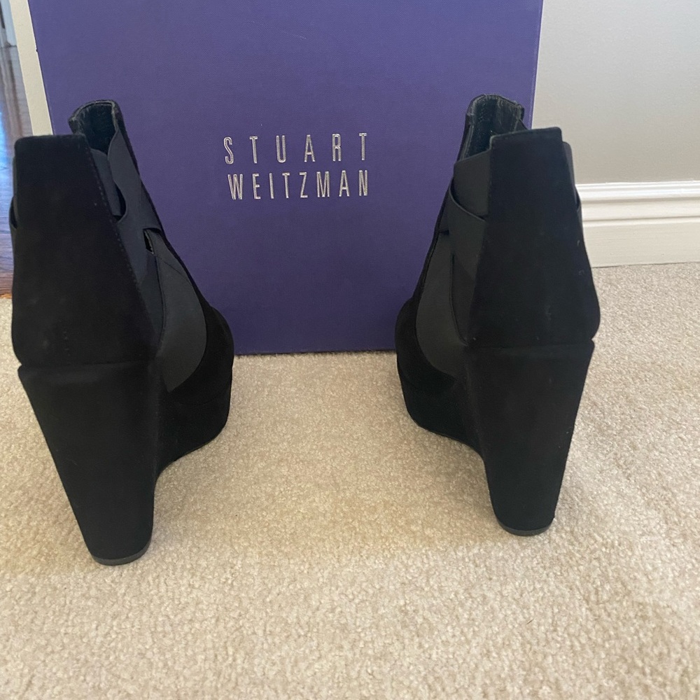 Stuart Weitzman Platform Booties Size 6 - image 2